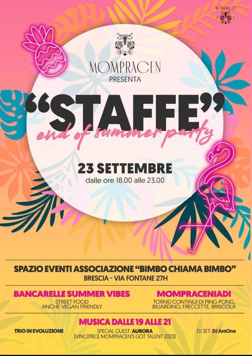 Locandina Staffe End of Summer Party 2023