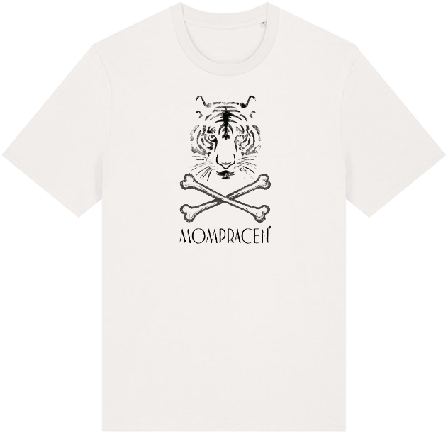 T-shirt Mompracen con tigre e ossa incrociate — shop ufficiale