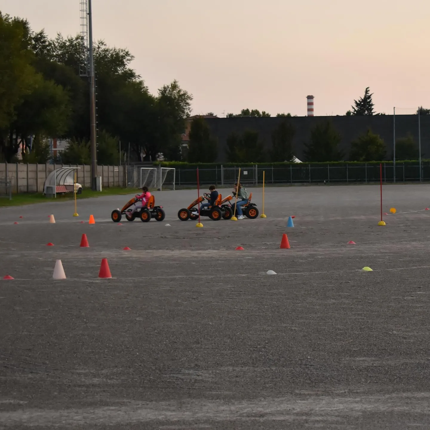 La pista dei go-kart pronta all'Antistadio
